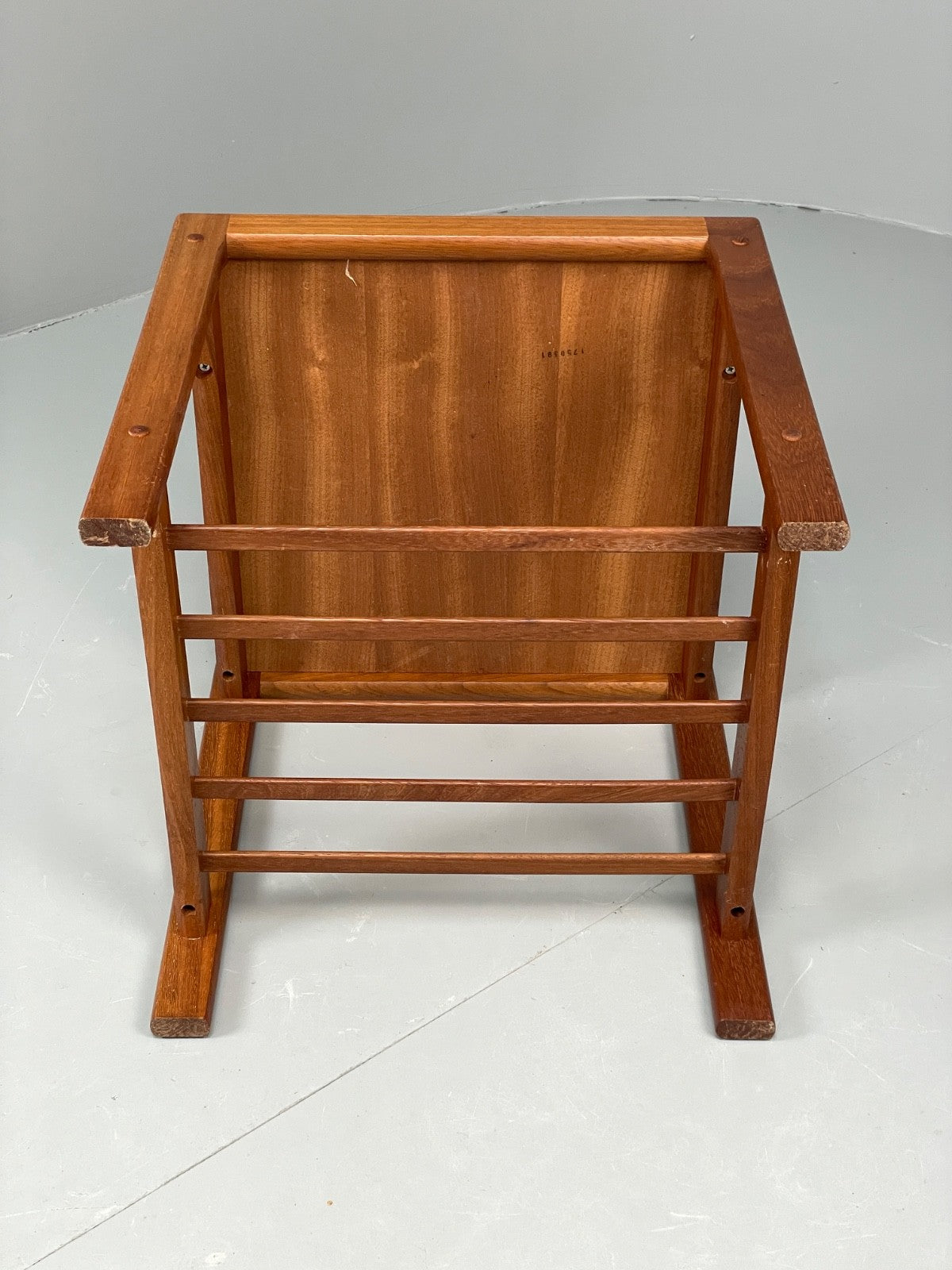 Vintage Teak Side Table Danish 1970s With Magazine Rack Bedside EB11049 MWOO15
