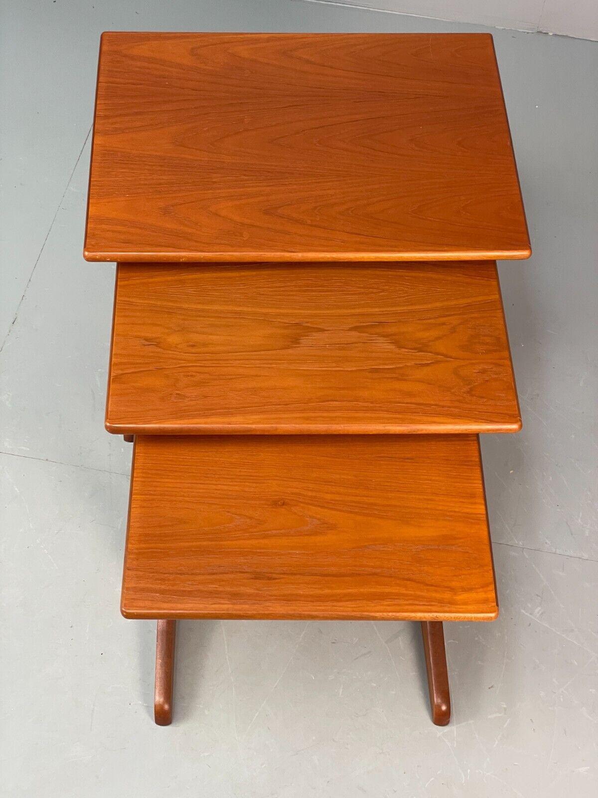 Vintage Teak Nesting Tables Retro 1980s EB8405 MWOO - UKDK FURNITURE