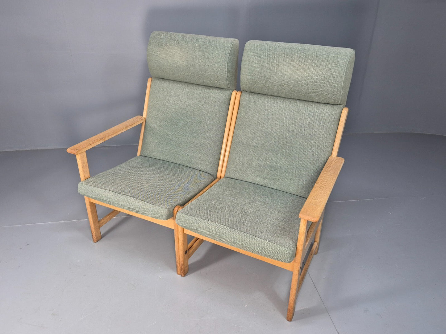 Modular 2 Seater Sofa Light Green Hans Wegner Style Vintage Danish EB9262 M2SS - UKDK FURNITURE