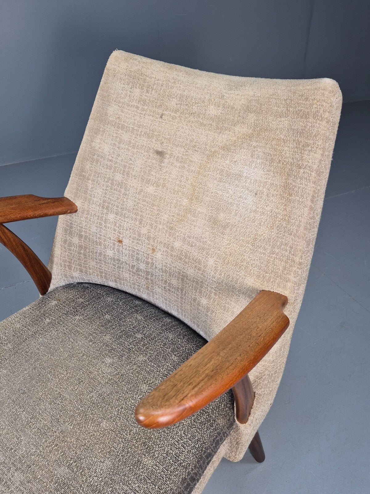 Vintage Danish Teak Armchair 1960s Mid Century Design Retro EB9240 MNOR - UKDK FURNITURE