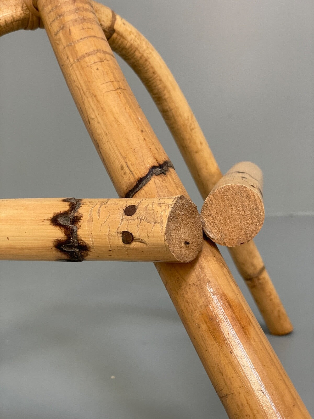 Vintage Bamboo Plant Stand Retro Design EB9764 MWOO - UKDK FURNITURE