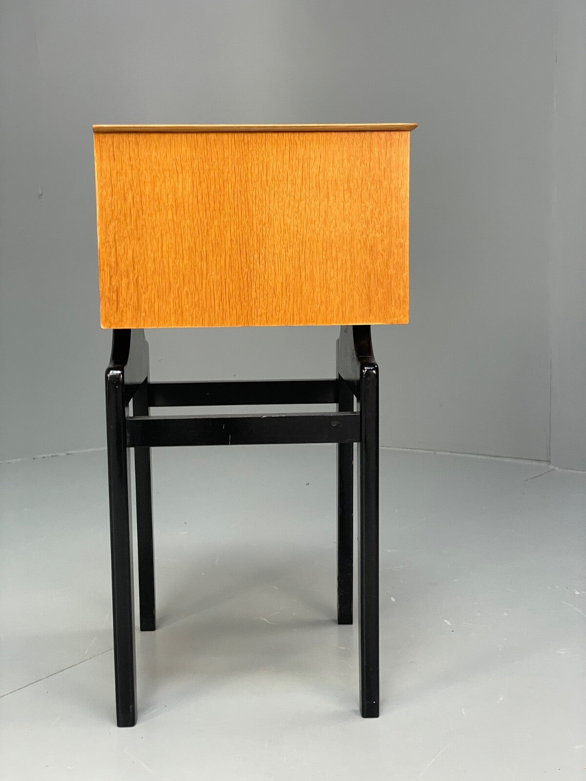 Vintage G Plan Oak Bedside Table 1950s Mid Century Black White Paint EB9814 MWOO - UKDK FURNITURE