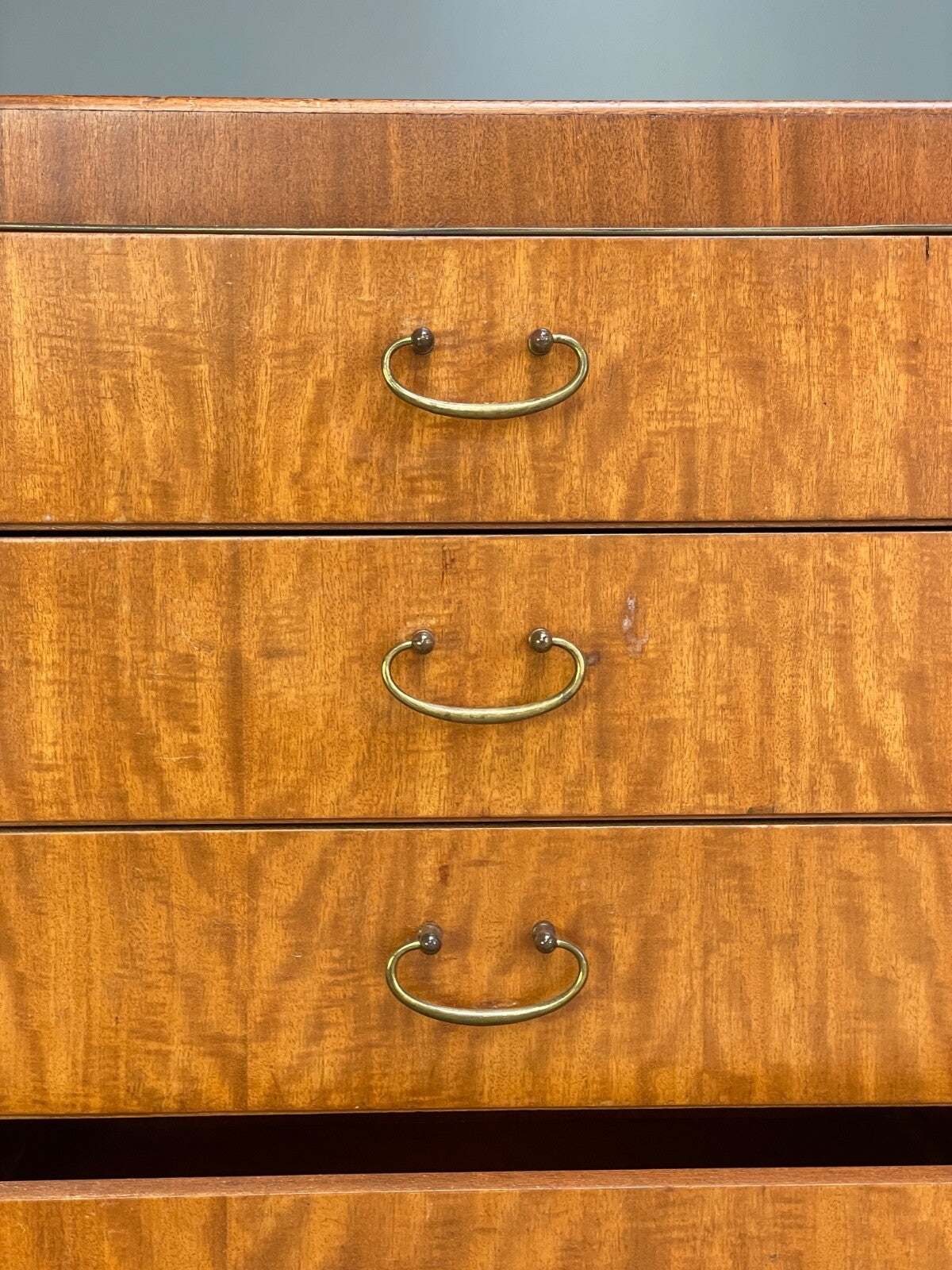 Vintage 1950s Chest Of Drawers Jewelery Display Brass Mahogany EB9761 MWOO - UKDK FURNITURE