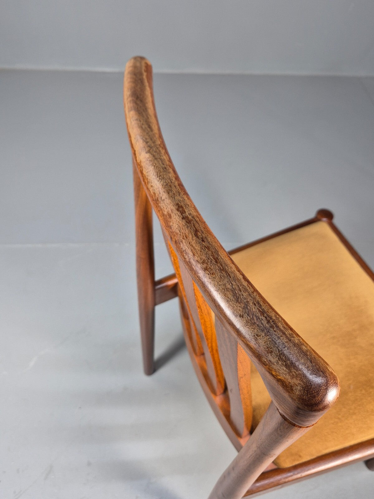 10 Vintage Meredew Teak Dining Chairs Gold Velour Upholstery 1970s EB9411 MDIN - UKDK FURNITURE