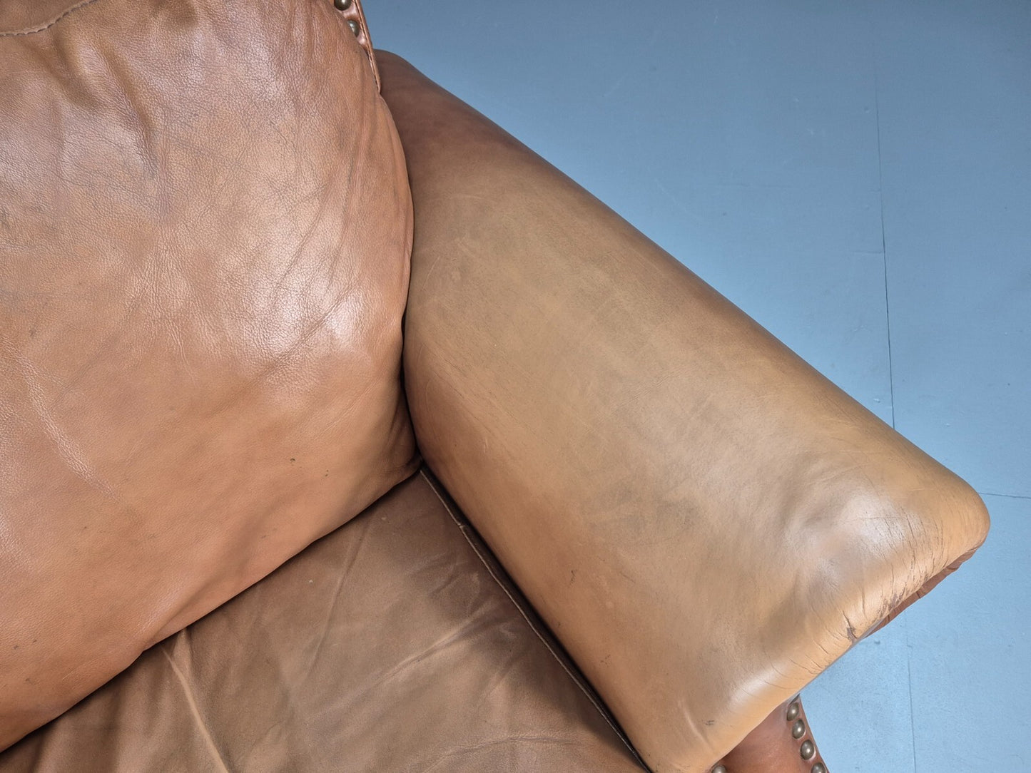 Vintage Leather Club Chair 1980s Danish Retro EB9642 VLEA - UKDK FURNITURE
