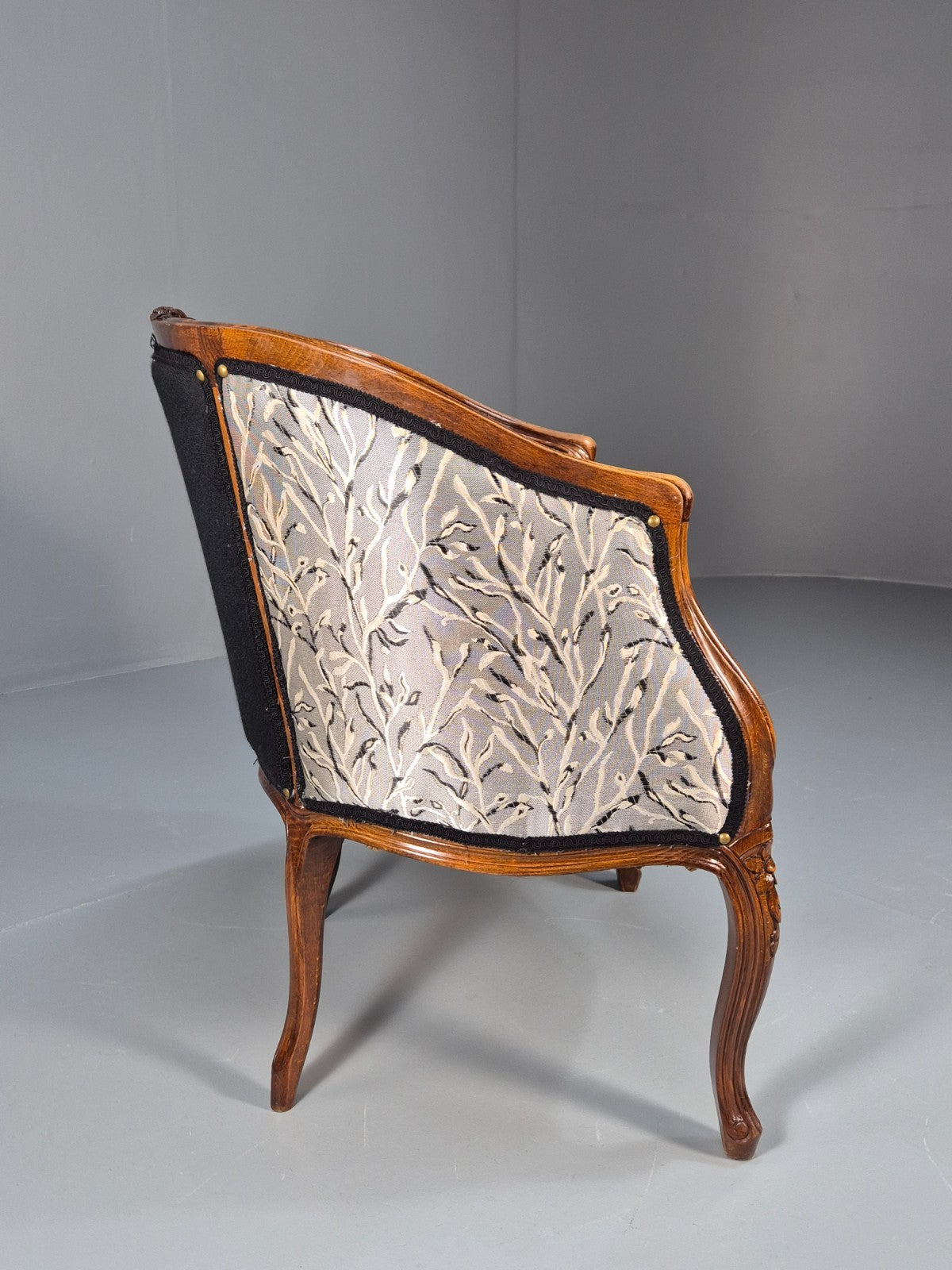 Vintage Rococo Lounge Chair French Style Danish Made 1970s Retro EB9651 VCLO - UKDK FURNITURE