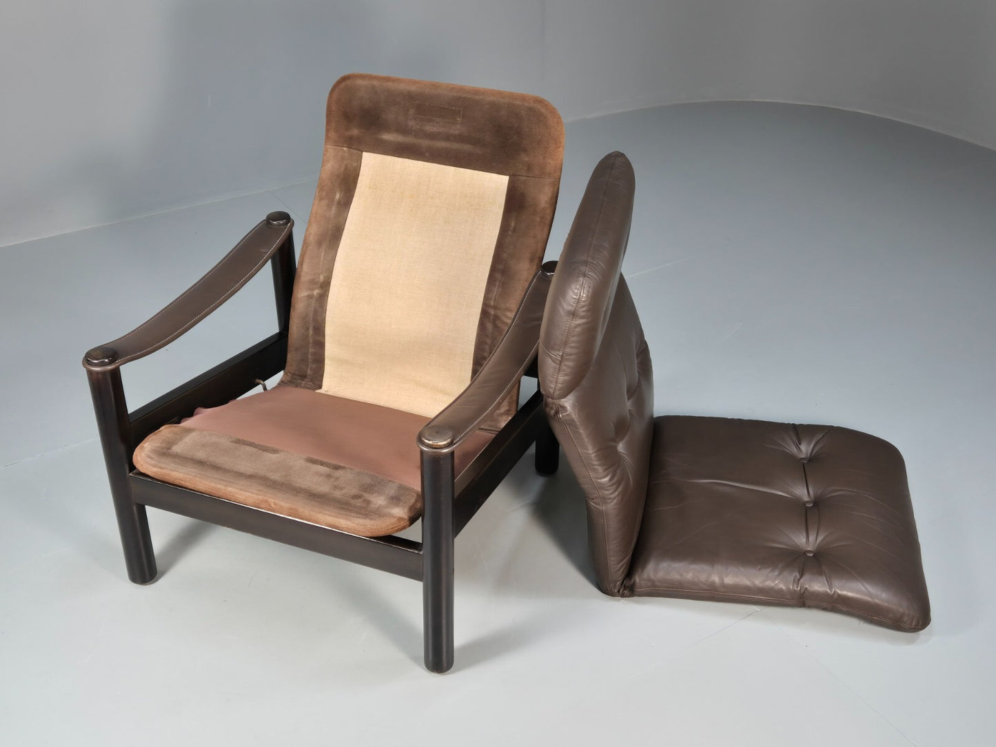 Vintage Brown Leather Lounge Chair Ebbe Gehl & Sorren Nissen Danish EB9790 MNOR - UKDK FURNITURE