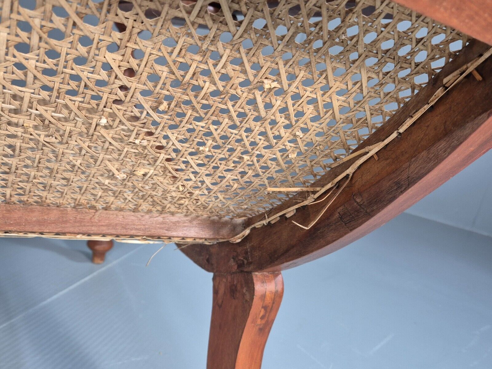 Vintage Campaign Plantation Chair Rattan Teak Retro Antique Style EB8877 VBER - UKDK FURNITURE