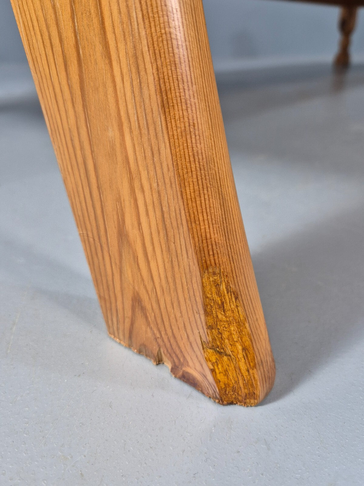 Vintage Danish 1970s Pine and Leather Upholstered 3 Seat Sofa Retro EB9455 M3SS - UKDK FURNITURE