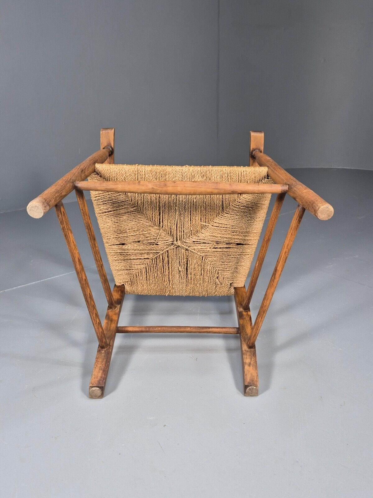 Vintage Danish Ladder Back Chair With Seagrass Seat EB8870 VBER - UKDK FURNITURE