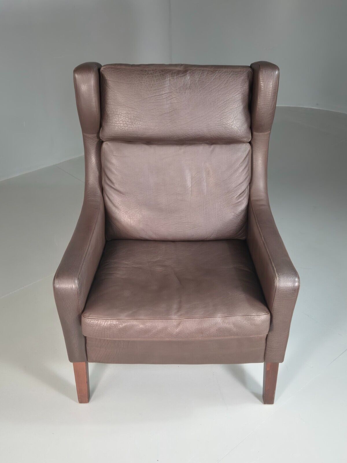 Vintage Danish Wingback Lounge Chair Leather Mogensen Retro MCM EB7233 MNOR - UKDK FURNITURE