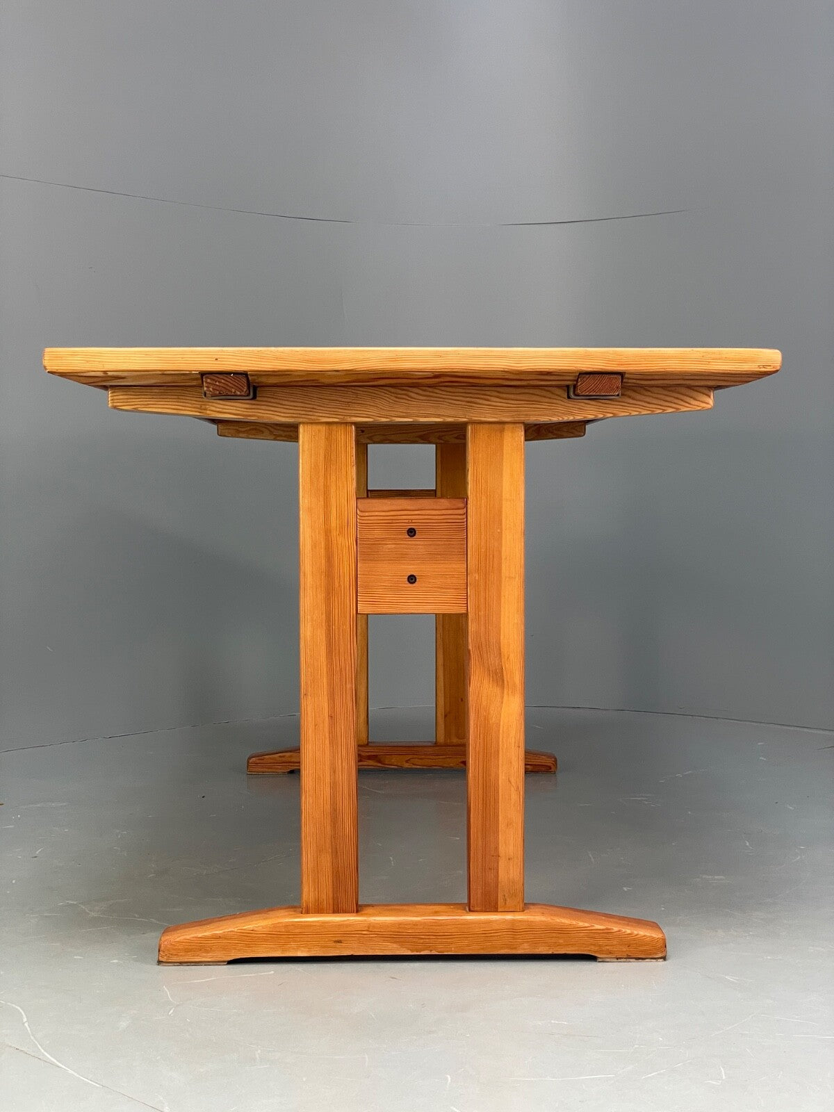 Vintage Danish Pine Dining Table Extending Mogensen Shaker Style EB9434 MWOO - UKDK FURNITURE