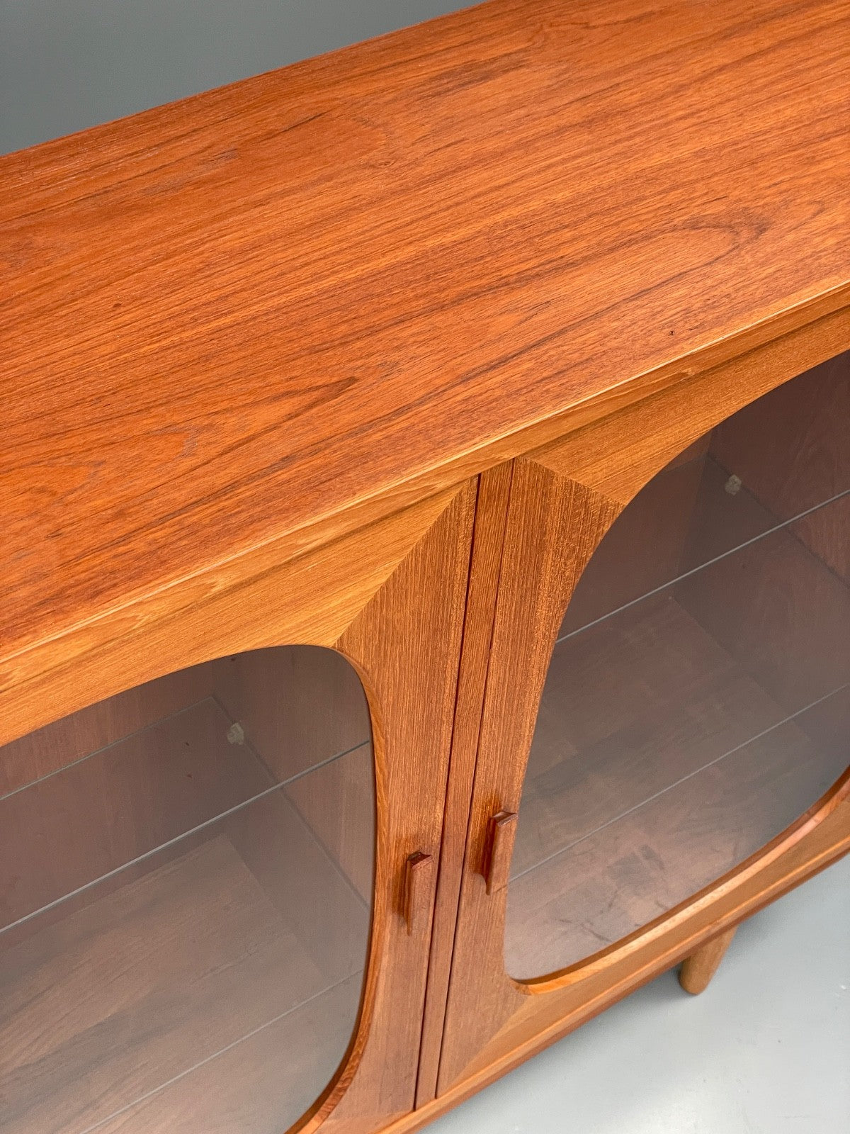 Vintage Teak Glazed Cabinet By Omann Jun 1970s Retro Danish EB9830 MWOO - UKDK FURNITURE