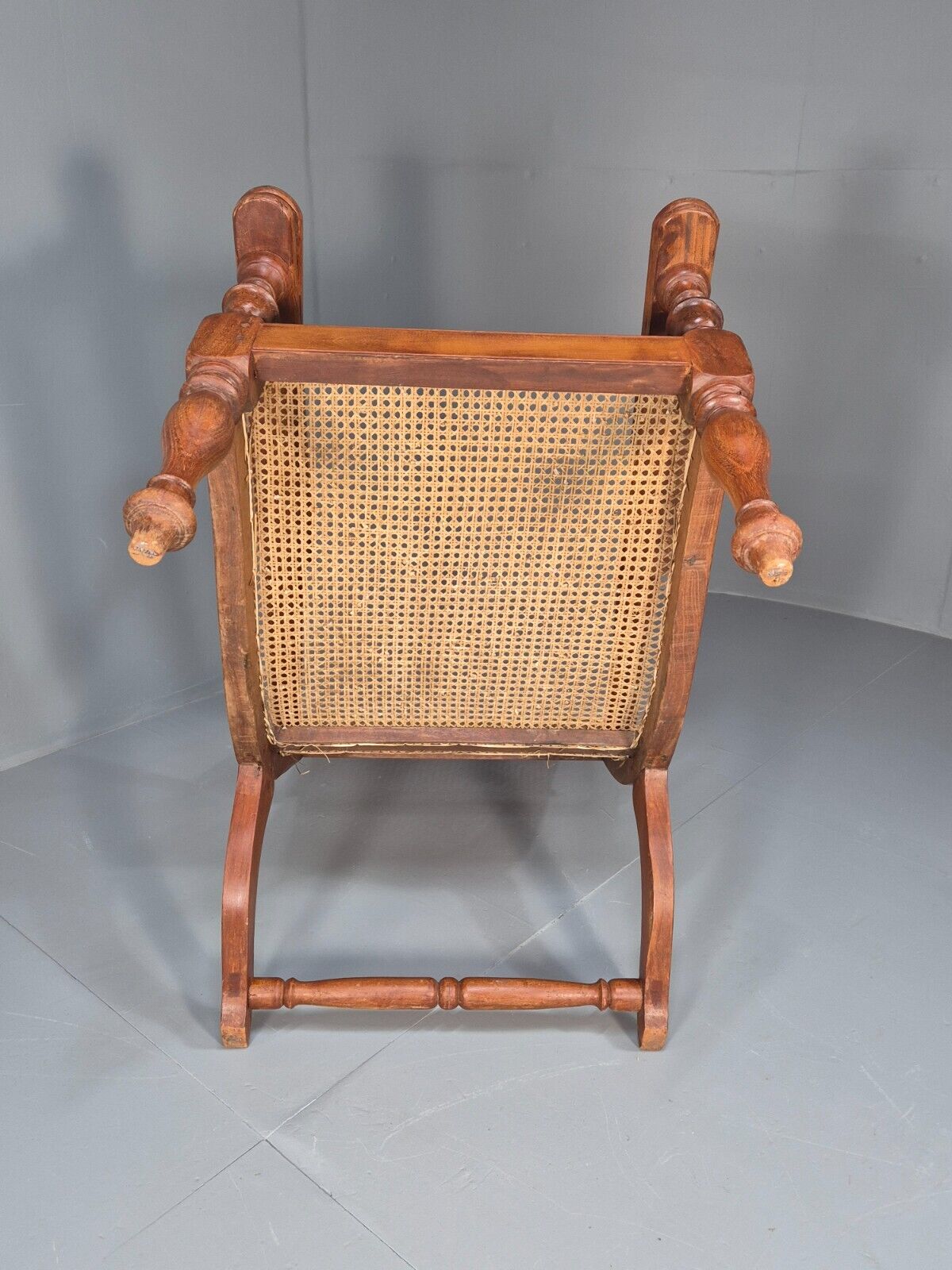 Vintage Campaign Plantation Chair Rattan Teak Retro Antique Style EB8877 VBER - UKDK FURNITURE