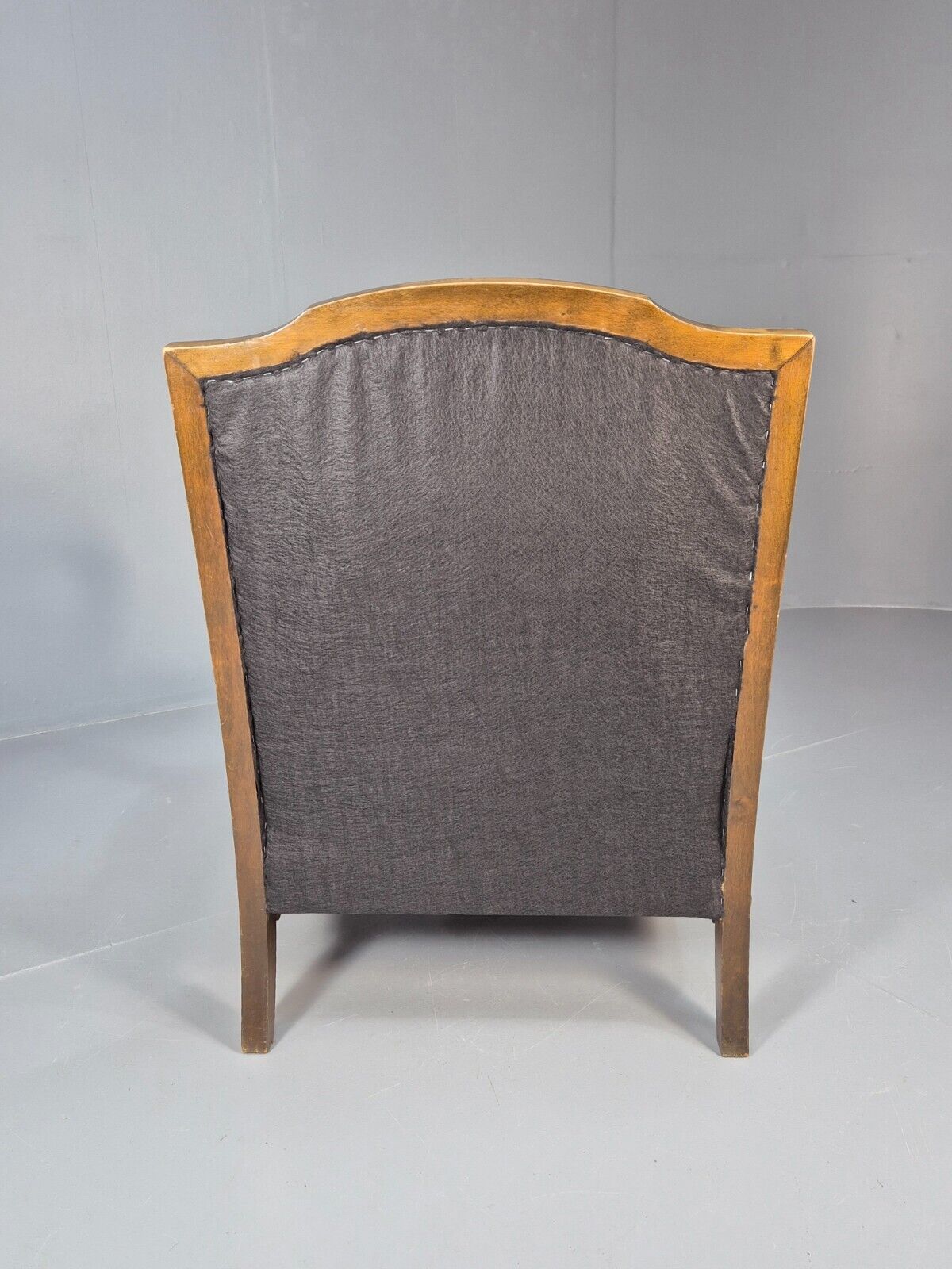 Vintage Danish Lounge Chair Red Moquette Beech Frame 1920s Antique EB8939 VCLO - UKDK FURNITURE