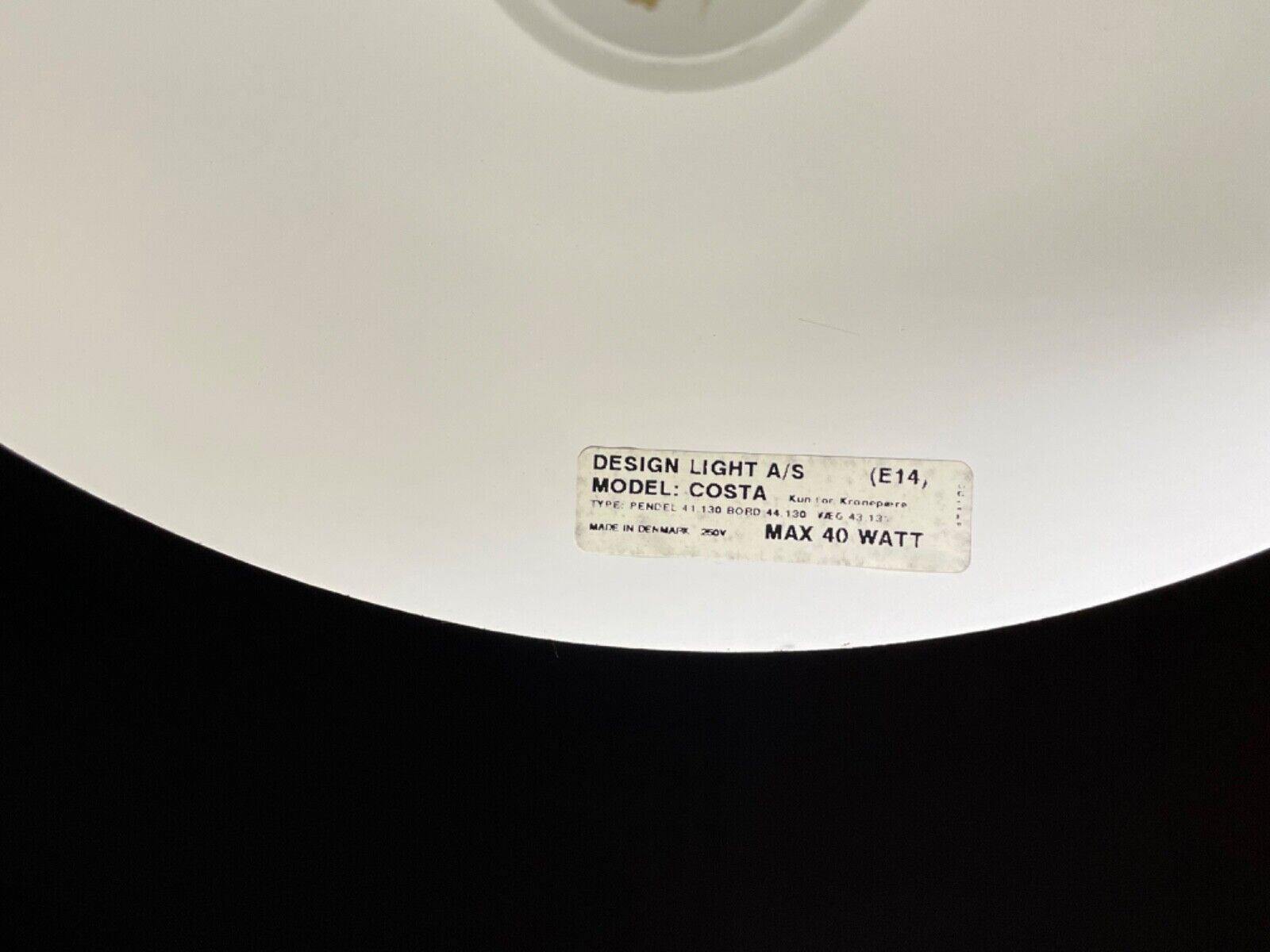 Danish Pair Design A/S Model: Costa Blue Pendent Lights, Retro, EB5104 LCLC - UKDK FURNITURE