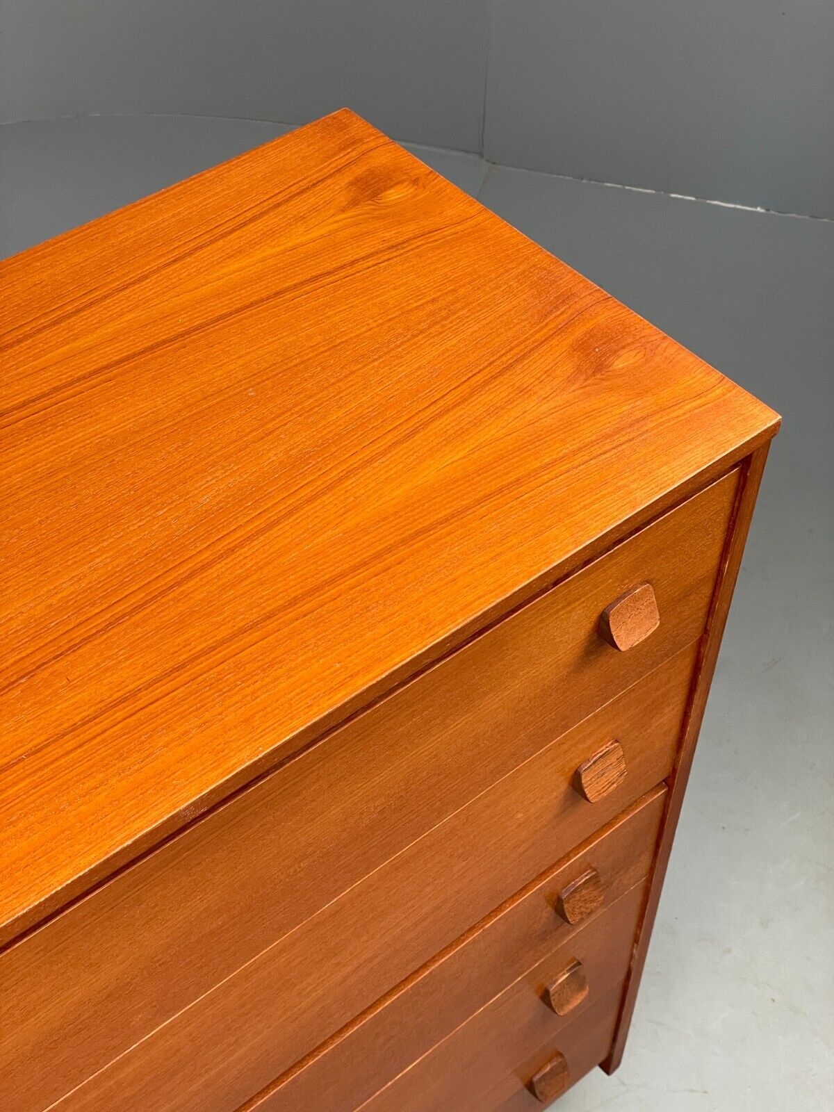 Vintage Teak Chest Of Drawers By Symbol Retro Handles EB9120 MWOO - UKDK FURNITURE
