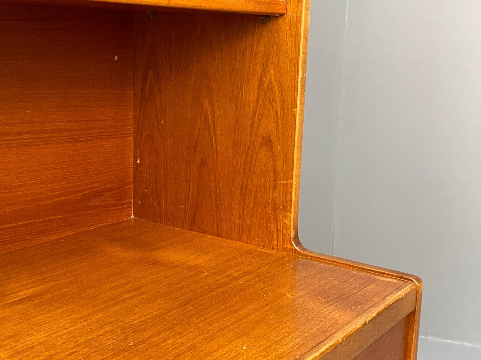 Vintage Teak Wall Unit With Drawers And Shelving 1960s Retro Design EB9739 MWOO - UKDK FURNITURE