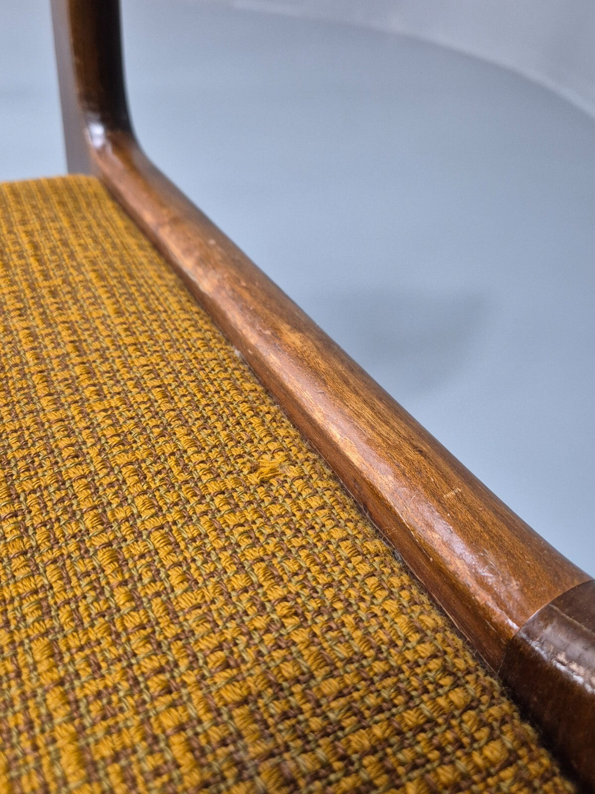 4 Vintage Danish Farso Stolefabrik Walnut Orange 19060s MCM EB9537 MDIN - UKDK FURNITURE