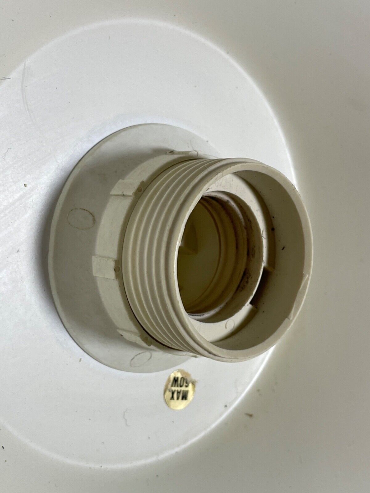 Danish Mid Century White Aluminium Pleated Light Pendent, MCM Retro EB5087 LCLW - UKDK FURNITURE