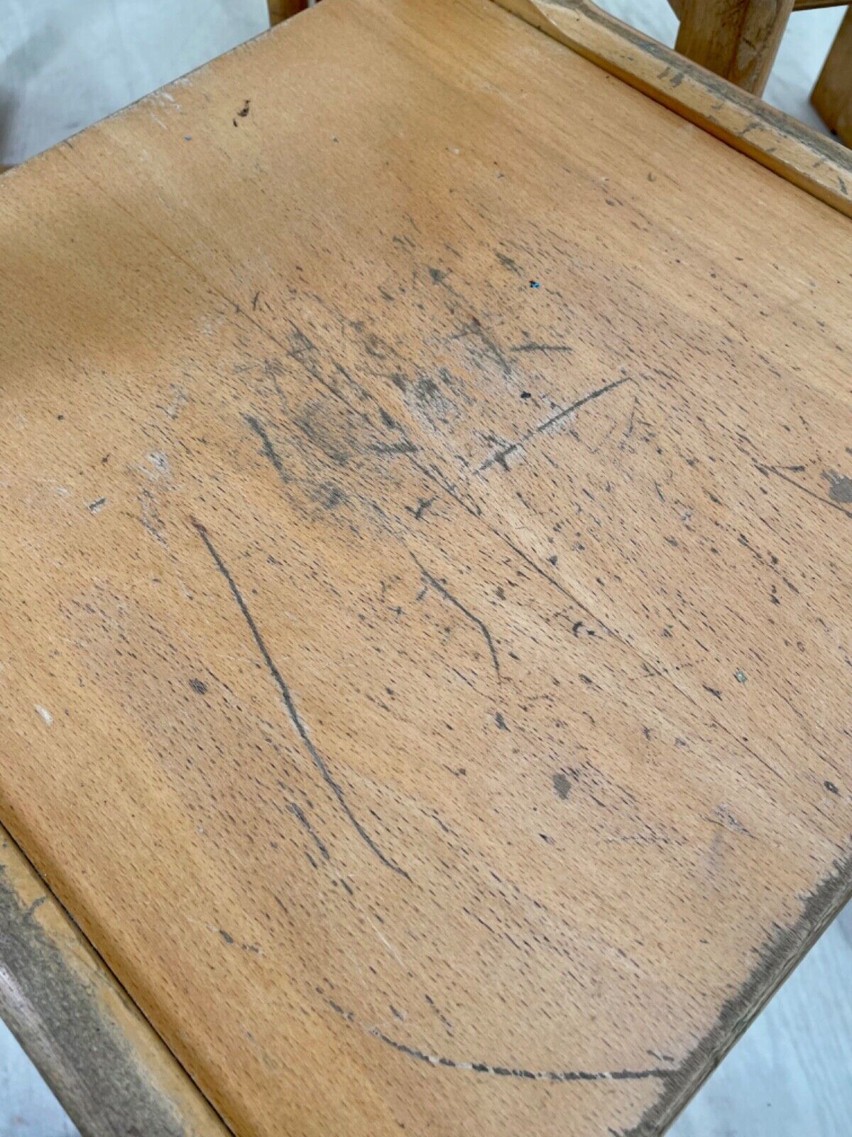 4 Vintage Danish Beech and Plywood School Chairs. Child Size, MCM EB4319 MDIN - UKDK FURNITURE