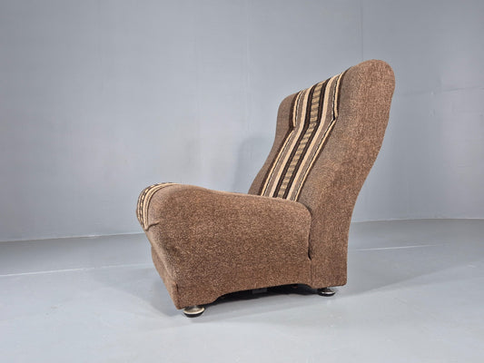 Vintage Armless Lounge Chair 1970s Retro EB11845 MNOR1