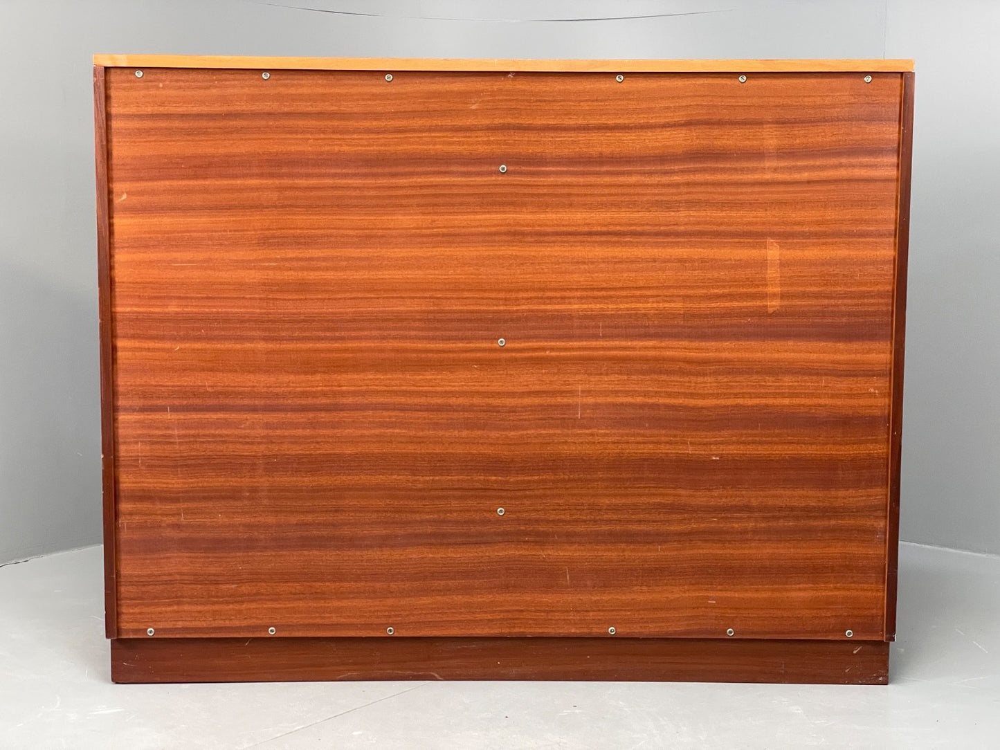 Vintage 1960s Teak Bookcase Shelving Glass Doors Mid Century EB11057 MWOO23