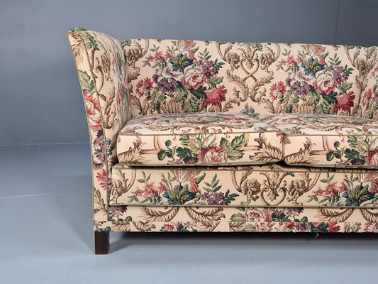 Vintage 1940s Danish 2 Seat Sofa Classical Floral Upholstery EB9659 V2SS - UKDK FURNITURE