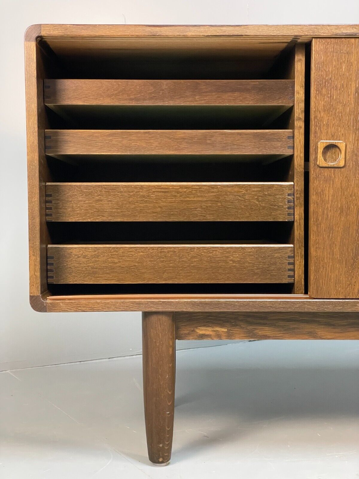 Vintage Danish Large Oak Sideboard Midcentury Shelving Storage EB8688 MWOO - UKDK FURNITURE