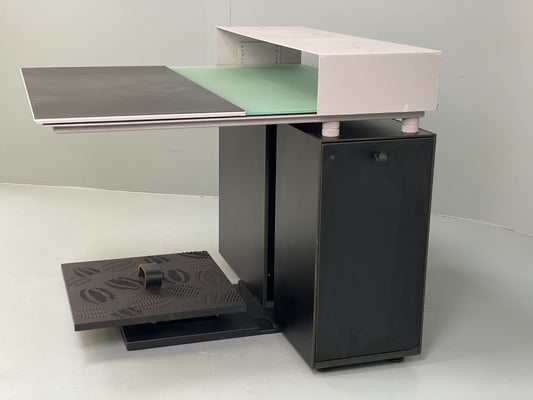 Bulo M2 Computer Desk Luc Vincent 1990s Modern Designer Glass EB11701 MWOO1