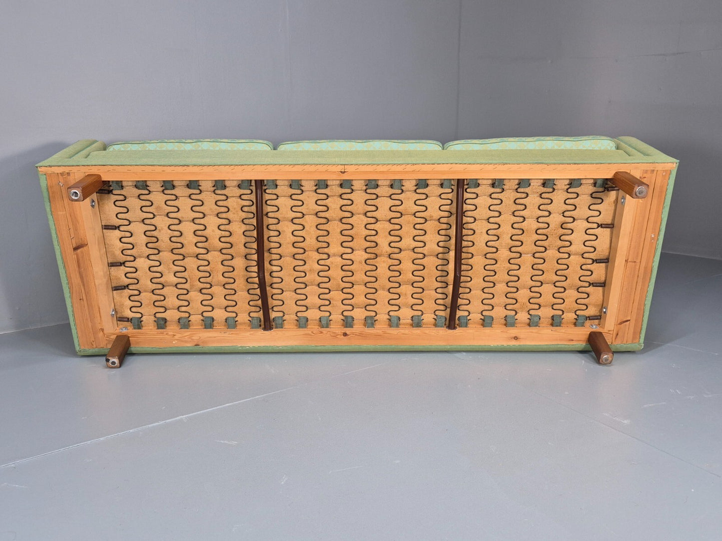 Vintage Swedish Dux Green 3 Seat Sofa 1960s Retro Mid Century EB7747 M3SS - UKDK FURNITURE