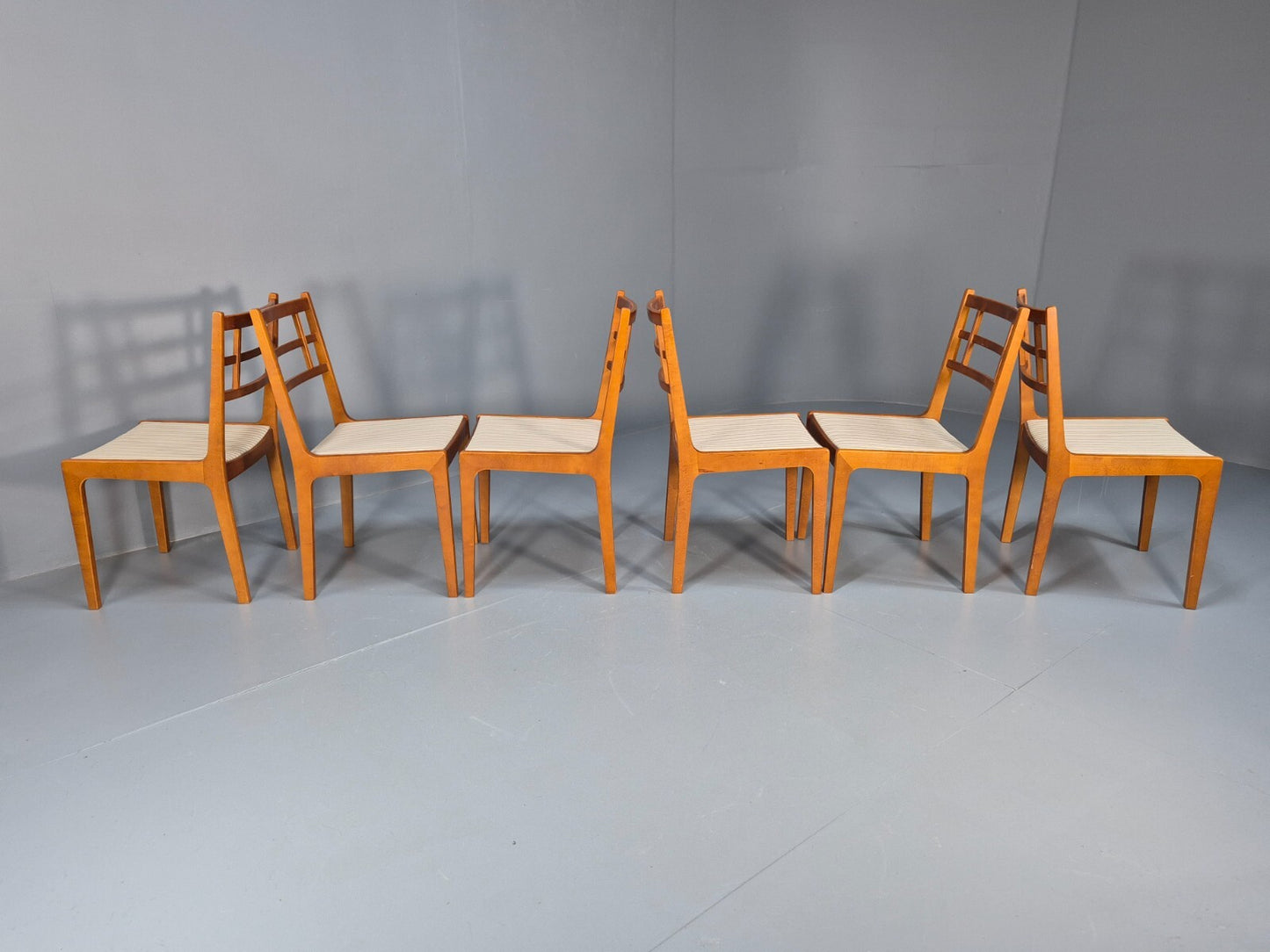 6 Vintage Mid Century Finnish Dining Chairs by Stockmann ab 1970s EB3473 MDIN - UKDK FURNITURE