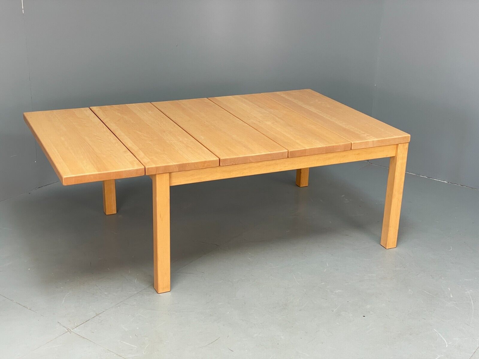 Vintage Danish Coffee Table By Rubby Solid Beech Extension EB8825 MWOO - UKDK FURNITURE