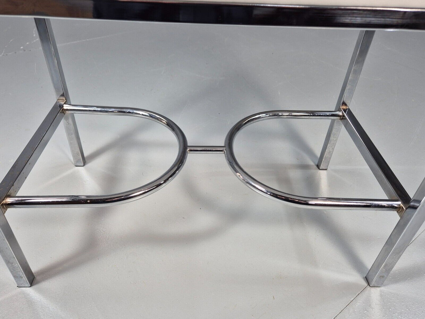 VintagePiano or Dressing Table Stool White Vinyl Chrome 1980s Retro EB9162 MFOO - UKDK FURNITURE