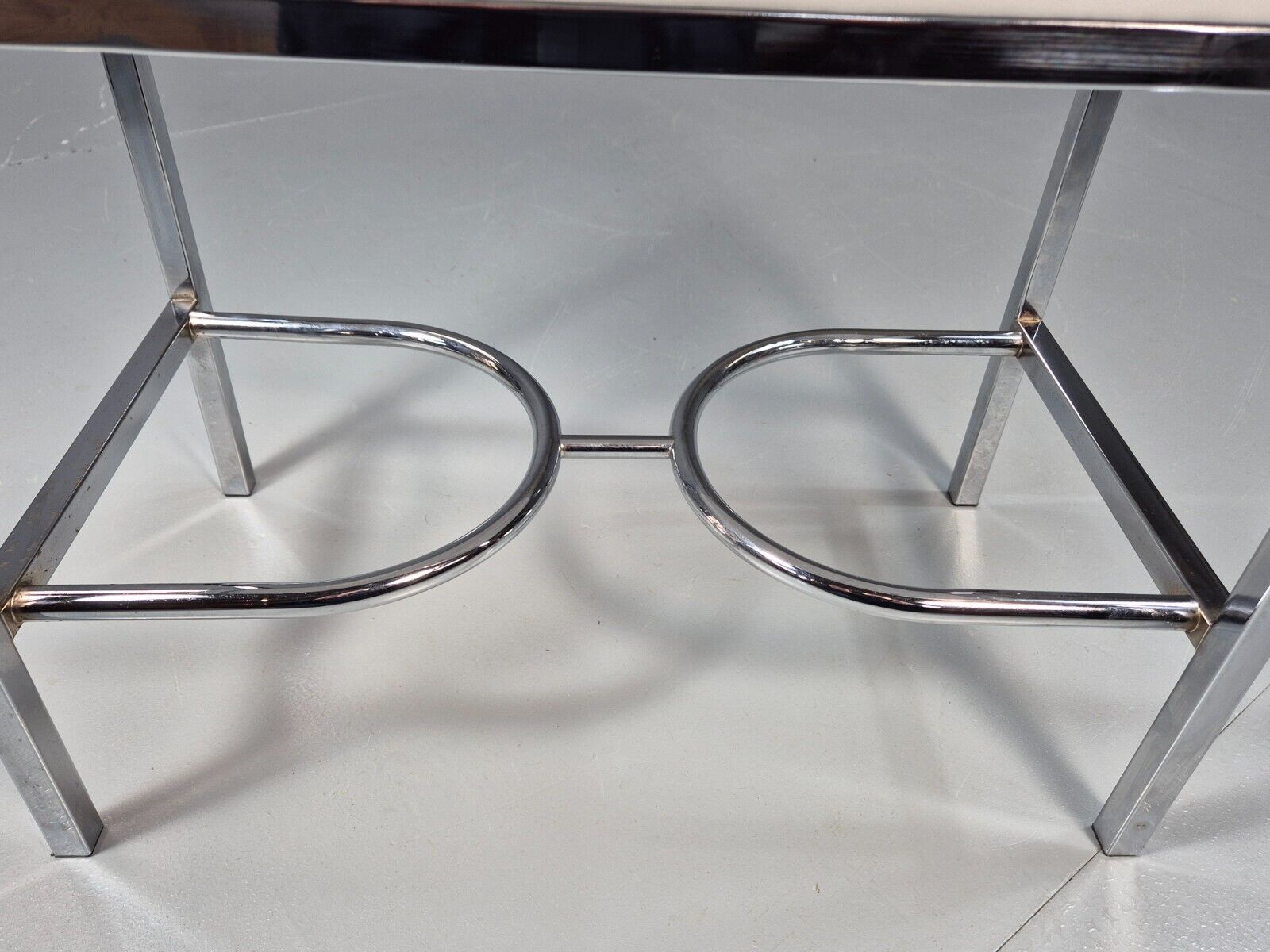 VintagePiano or Dressing Table Stool White Vinyl Chrome 1980s Retro EB9162 MFOO - UKDK FURNITURE