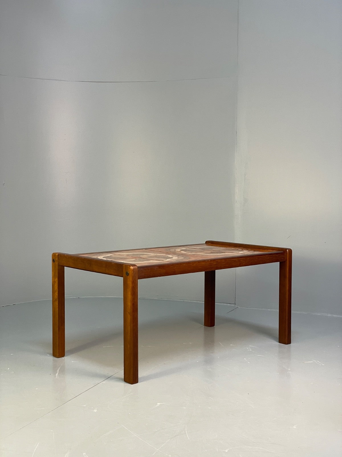 Vintage 1970s Tile Topped Teak Coffee Table Danish Retro Design EB9833 MWOO - UKDK FURNITURE
