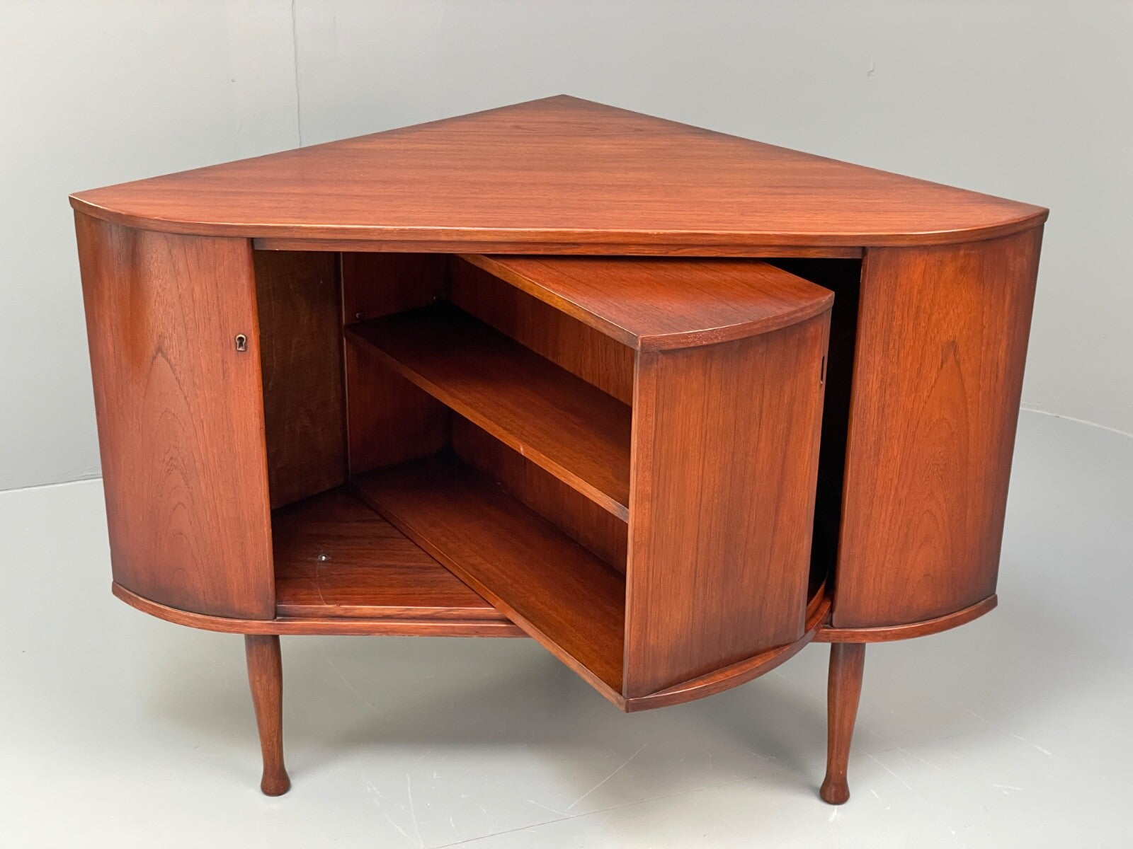 Vintage Teak Revolving Drinks Cabinet 1950s Mid Century EB9768 MWOO - UKDK FURNITURE