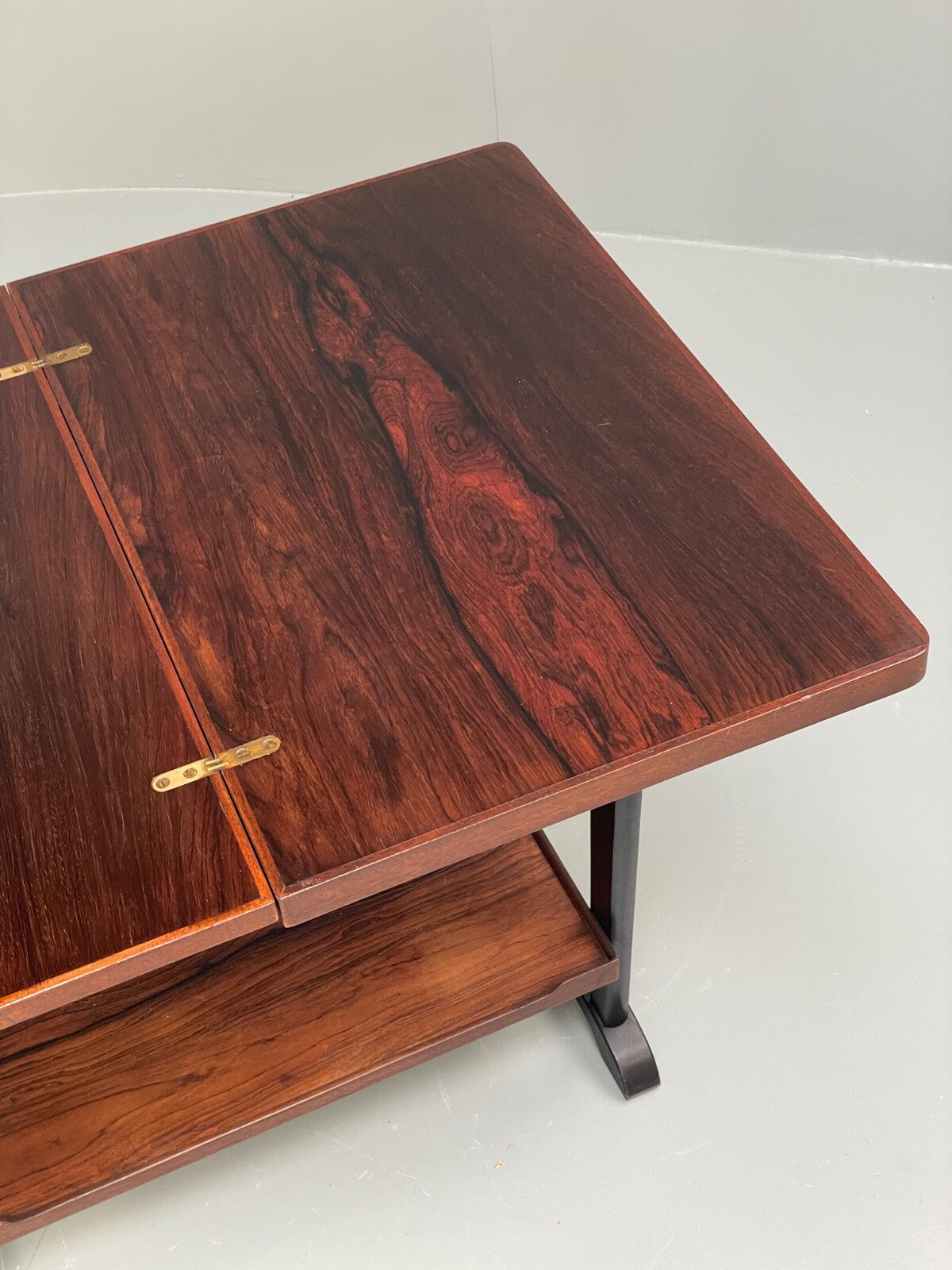 Vintage Danish Card Table Extending Top Felt Lined Mid Century 1960s EB9756 MWOO - UKDK FURNITURE