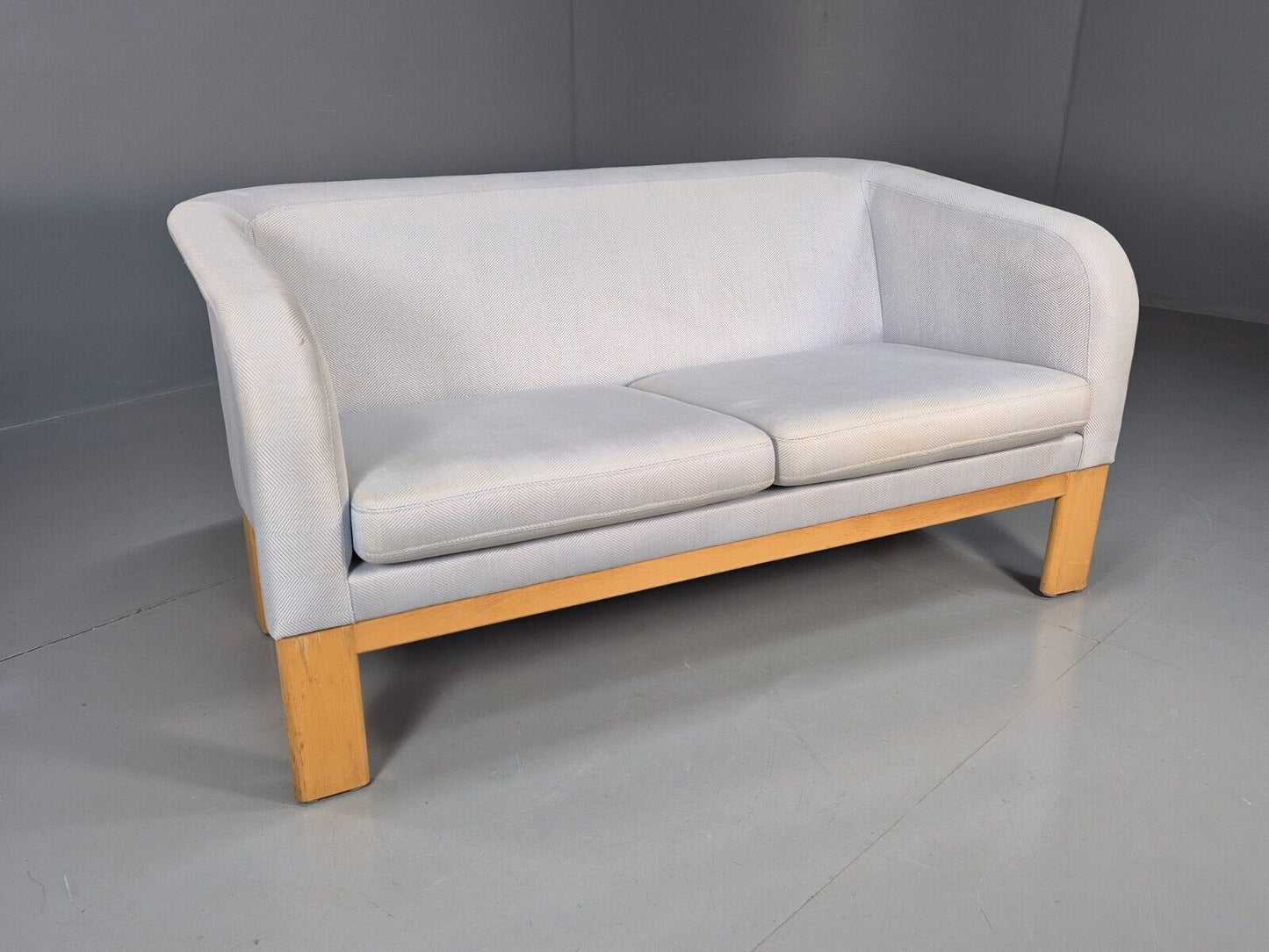 Vintage Swedish 2 Seat Sofa Blue Wool MId century Retro 1970s EB7669 M2SS - UKDK FURNITURE