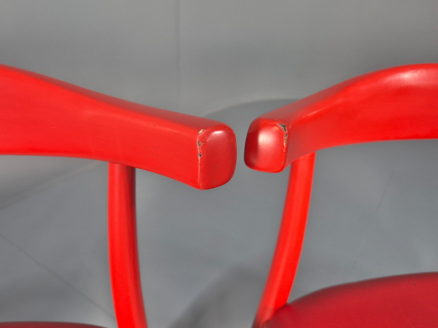 4 Danish Design Dining Chairs in Red Modern Version Wegner Inspired EB10619 MDIN13