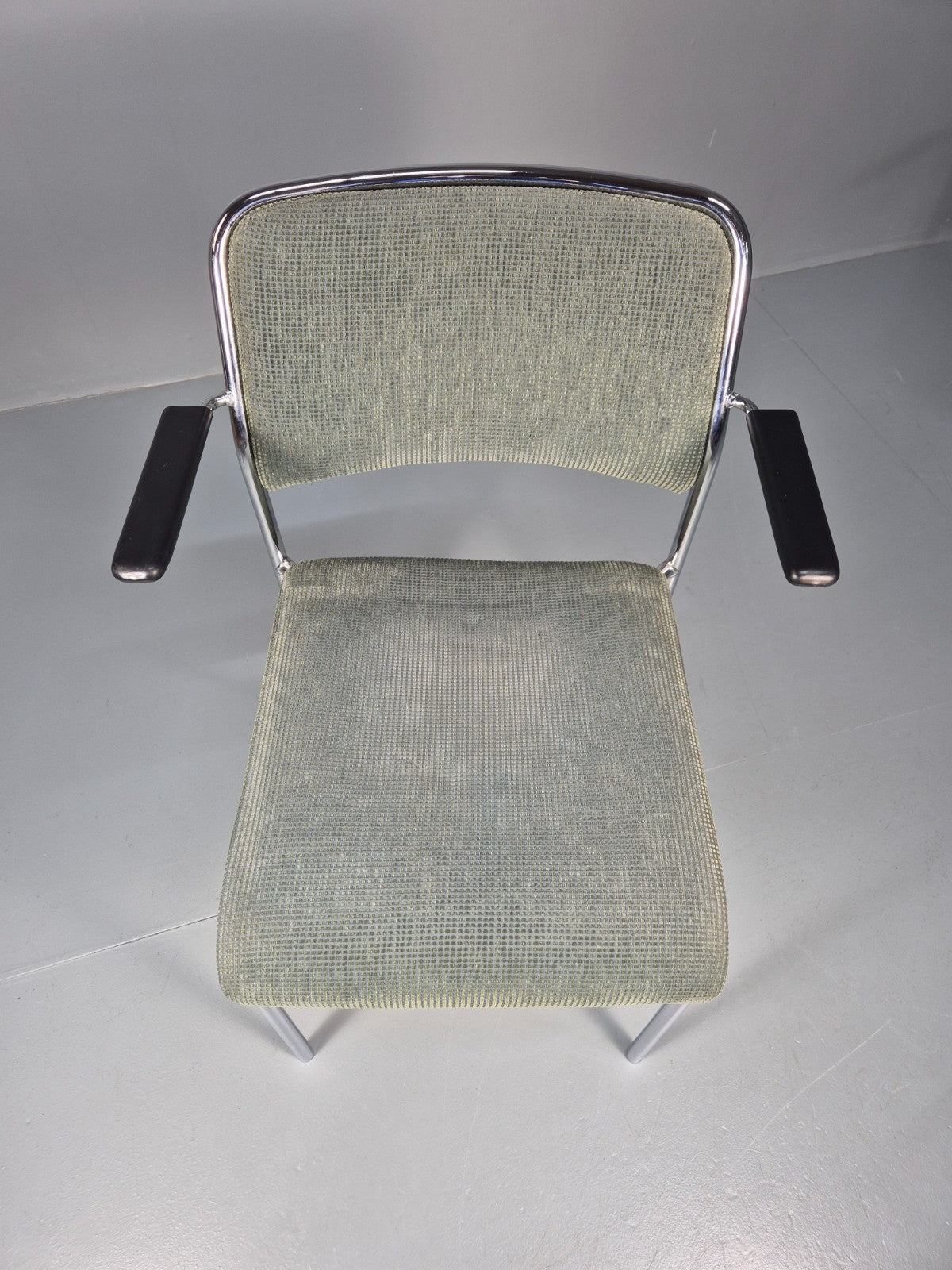 6 1980s Retro Stacking Chairs Chrome Frame Swedish Design Retro MCM EB10606 MSTA6