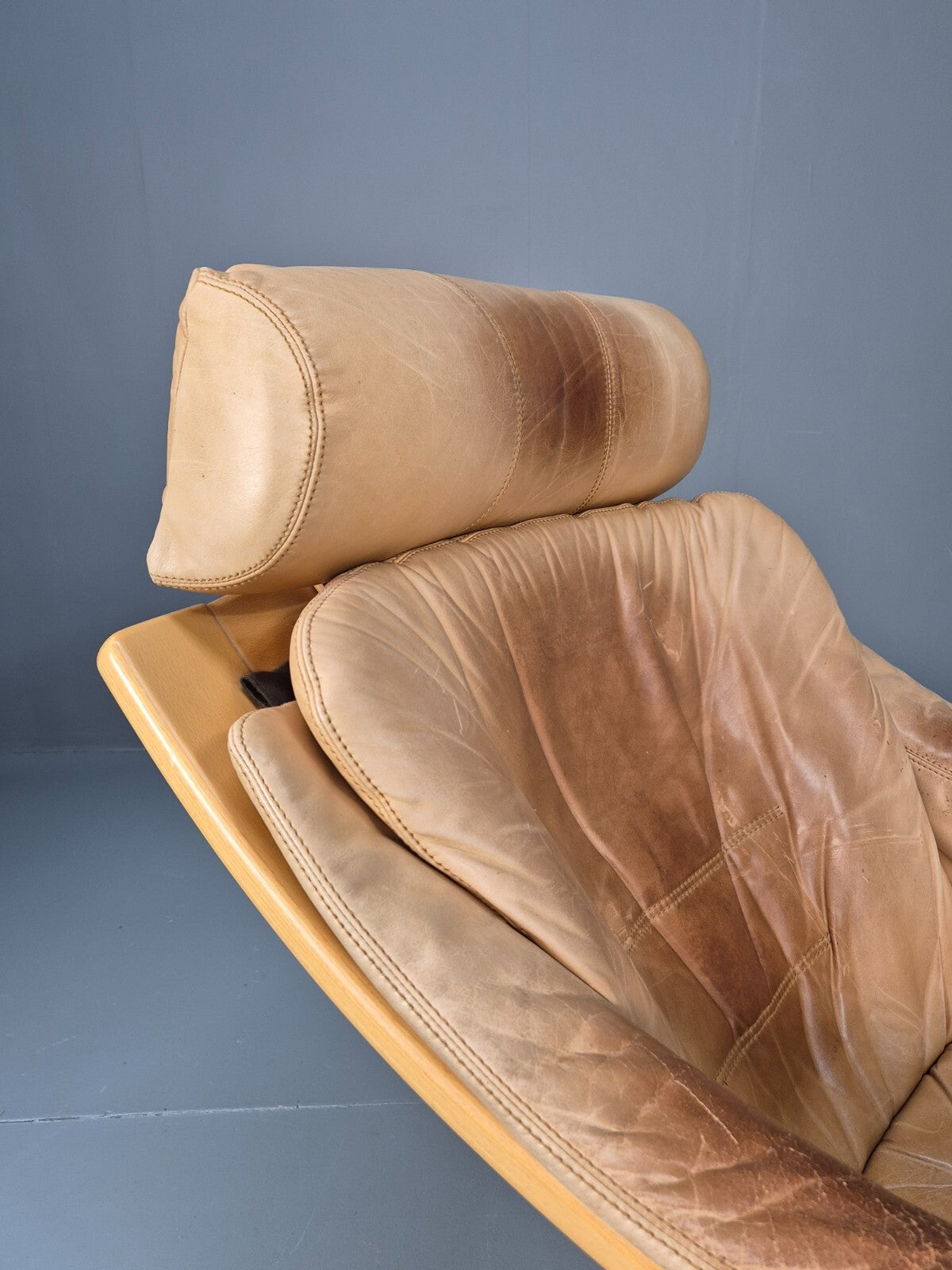 Vintage Danish Skippers Bentwood and Leather Apollo Lounge Chair EB9268 MBEN - UKDK FURNITURE