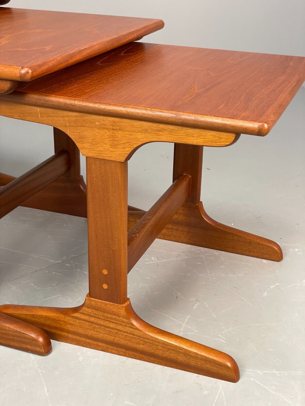 Vintage Teak Nesting Tables Retro 1980s EB8405 MWOO - UKDK FURNITURE