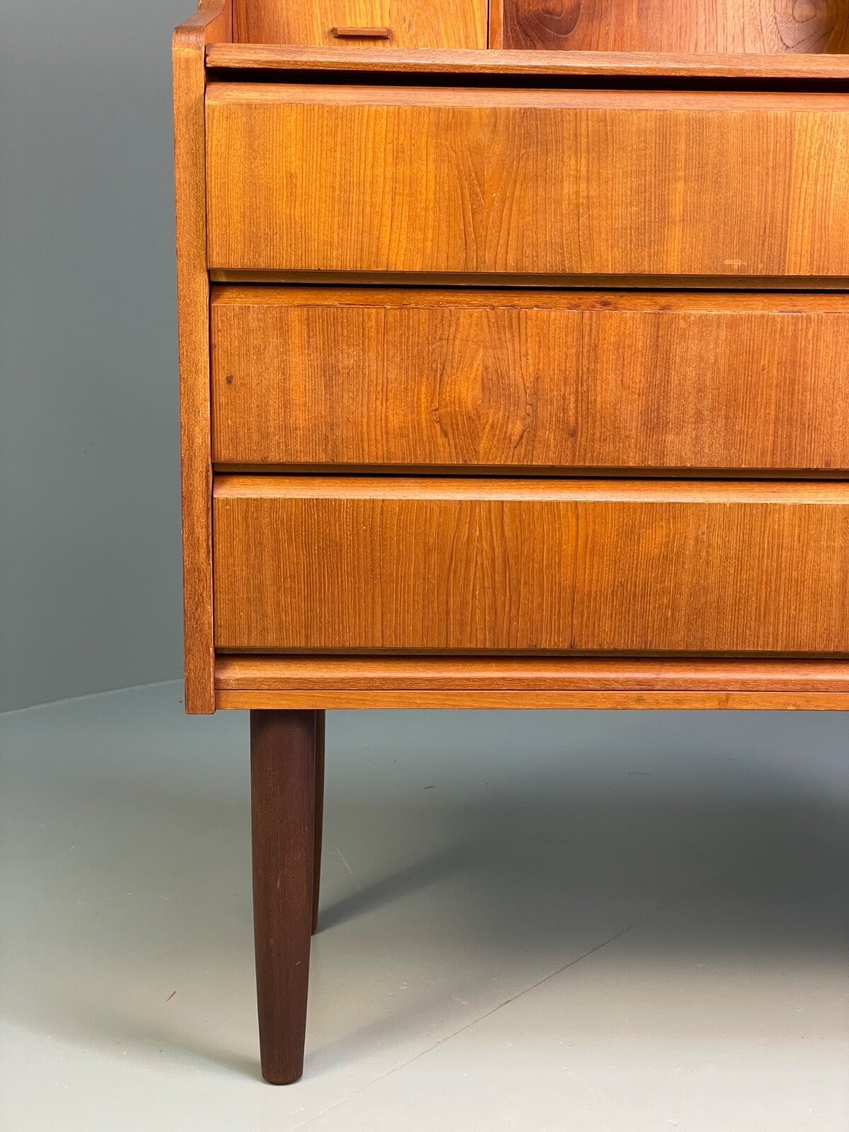 Vintage Teak Writing Desk Danish Mid Century Drawers Bureau EB8809 MWOO - UKDK FURNITURE