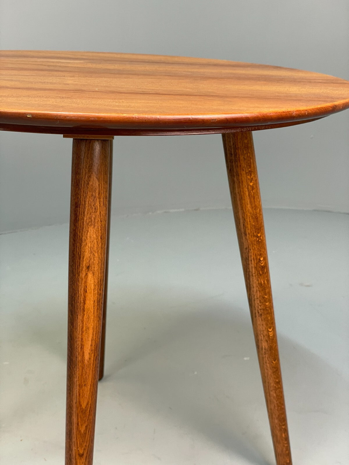 Vintage Round Walnut Coffee Table Side Table Mid Century Retro EB9428 MWOO - UKDK FURNITURE
