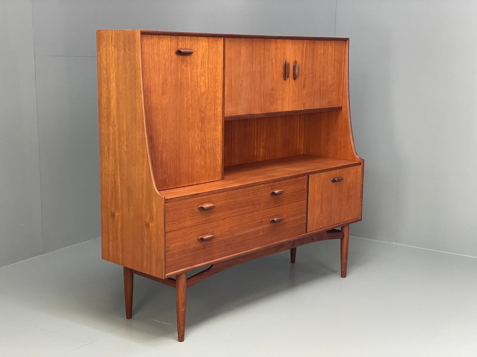 Vintage G Plan Highboard Teak 1960s Mid Century Design Drawers EB9716 MWOO - UKDK FURNITURE