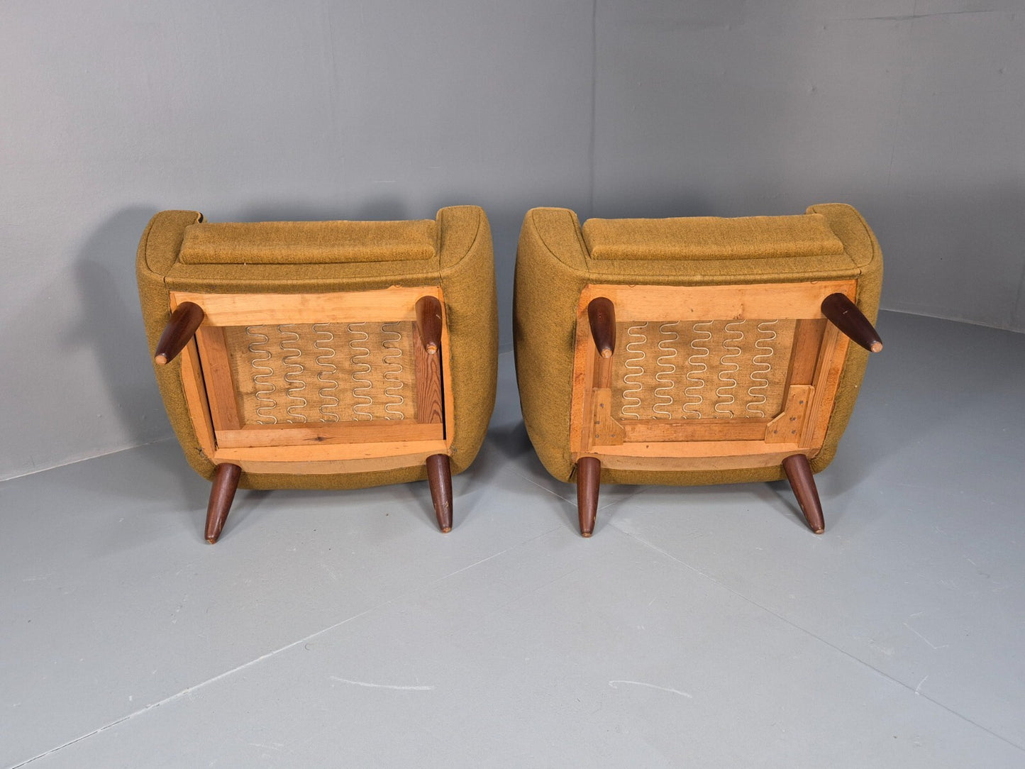 2 Vintage Danish 1960s Lounge Chairs Thams Reupholstery 1960s MCM EB9561 MNOR - UKDK FURNITURE