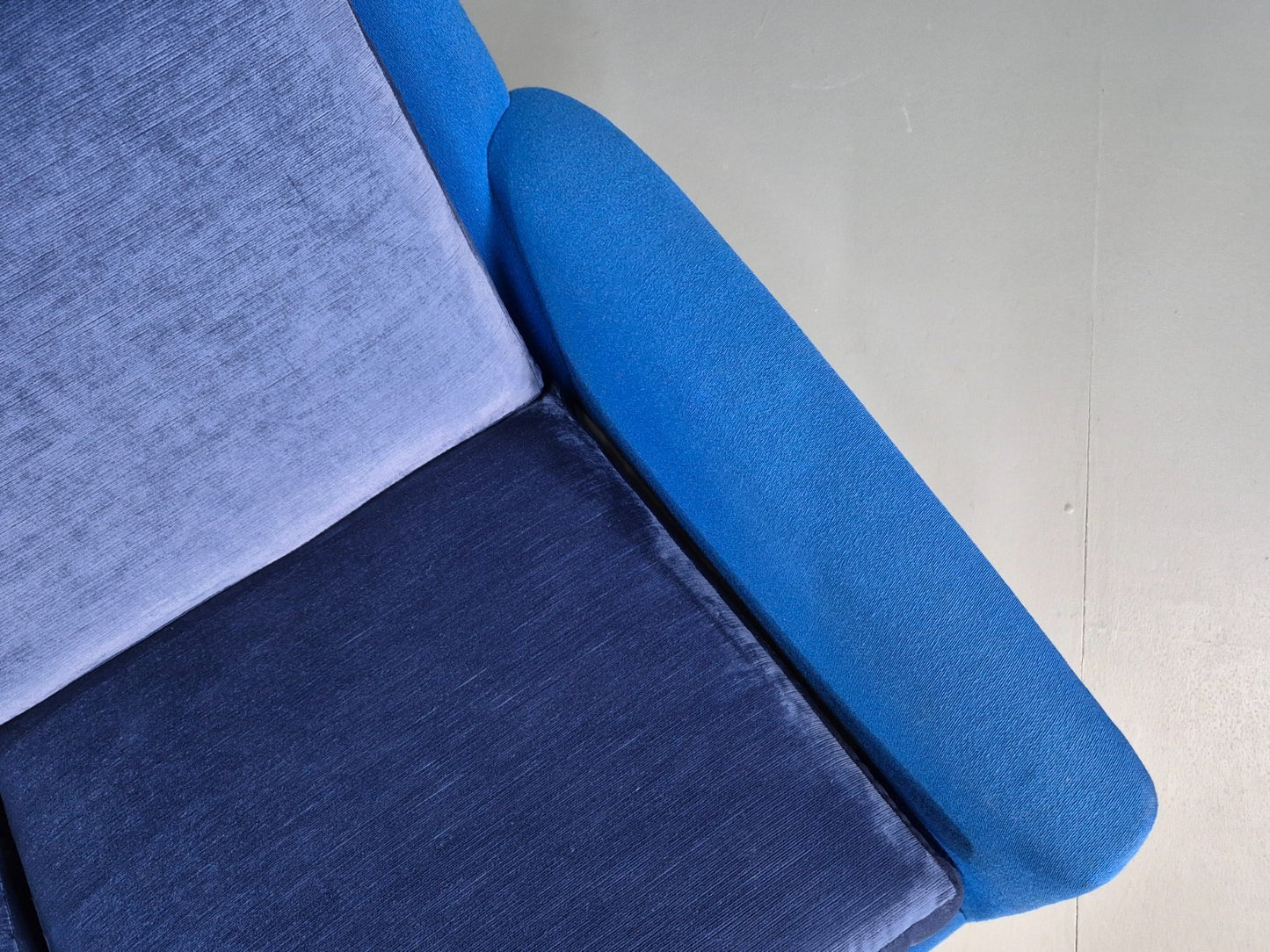 Vintage Folke Ohlsen 3 Seat Sofa Blue New Cushions 1960s Dux Sweden EB9363 M3SS - UKDK FURNITURE