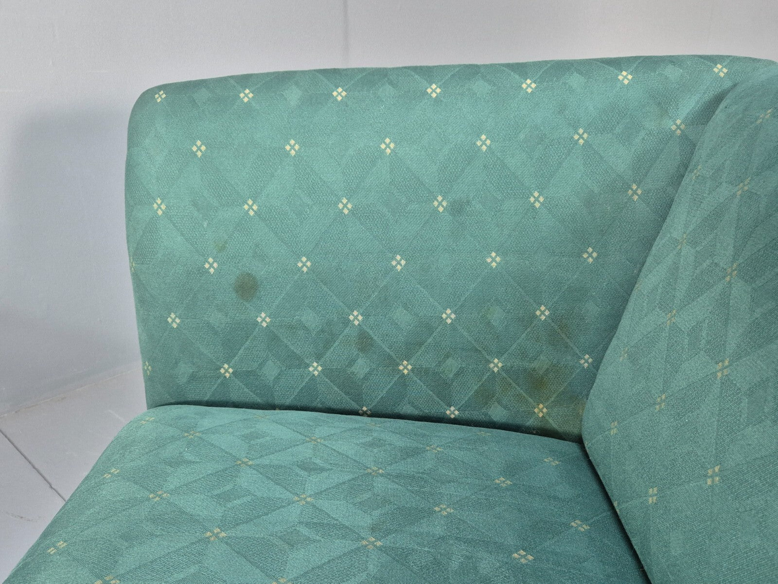 Vintage Danish Green 2 Seat Classic Mid Century Shaped Sofa 1980s EB9565 M2SS - UKDK FURNITURE