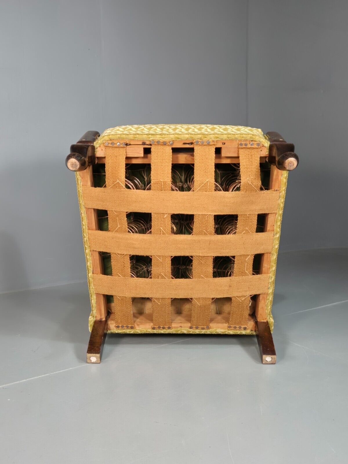 Vintage Danish Lounge Chair Gold Moquette Art Deco 1930s Antique EB8223 VCLO - UKDK FURNITURE
